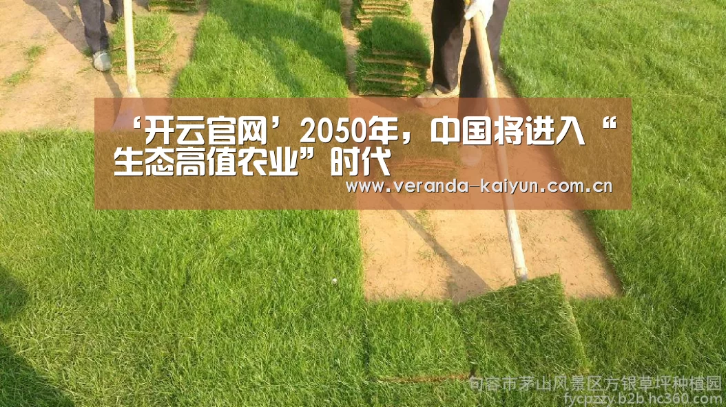 ‘开云官网’2050年,中国将进入“生态高值农业”时代(图1) 开云网页版